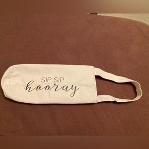 Reusable Lined wine bottle tote bag